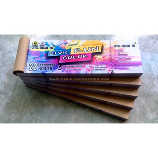 Cetak Voucher, Tiket & Kupon 19x9cm Ekonomis 10 Buku | Shopee Indonesia