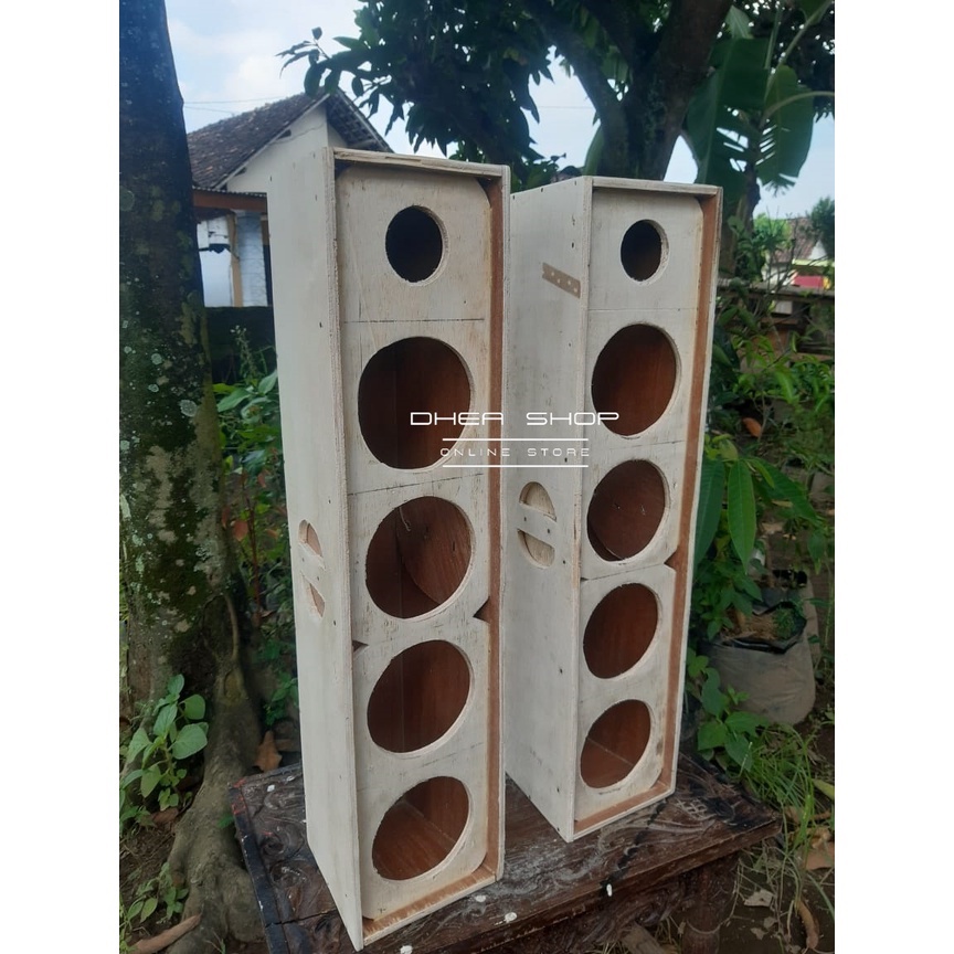 Box Speaker Column 4 Inch isi 4 Speaker dan 1 Tweeter