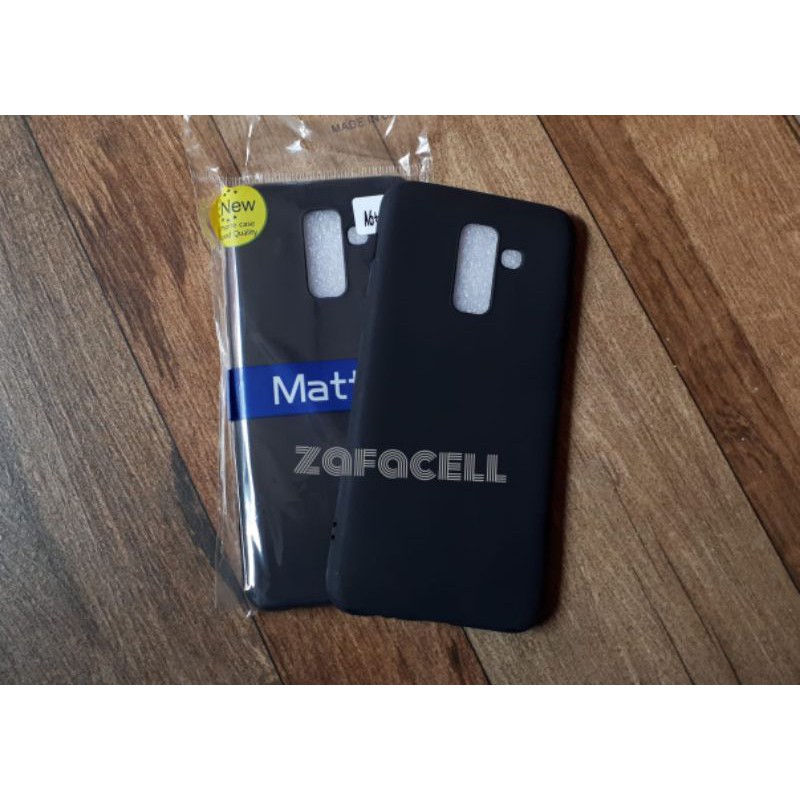 Casematte Samsung Galaxy A6 Plus A6+ a6plus 2018 softcase blackmatte soft case thin super slim