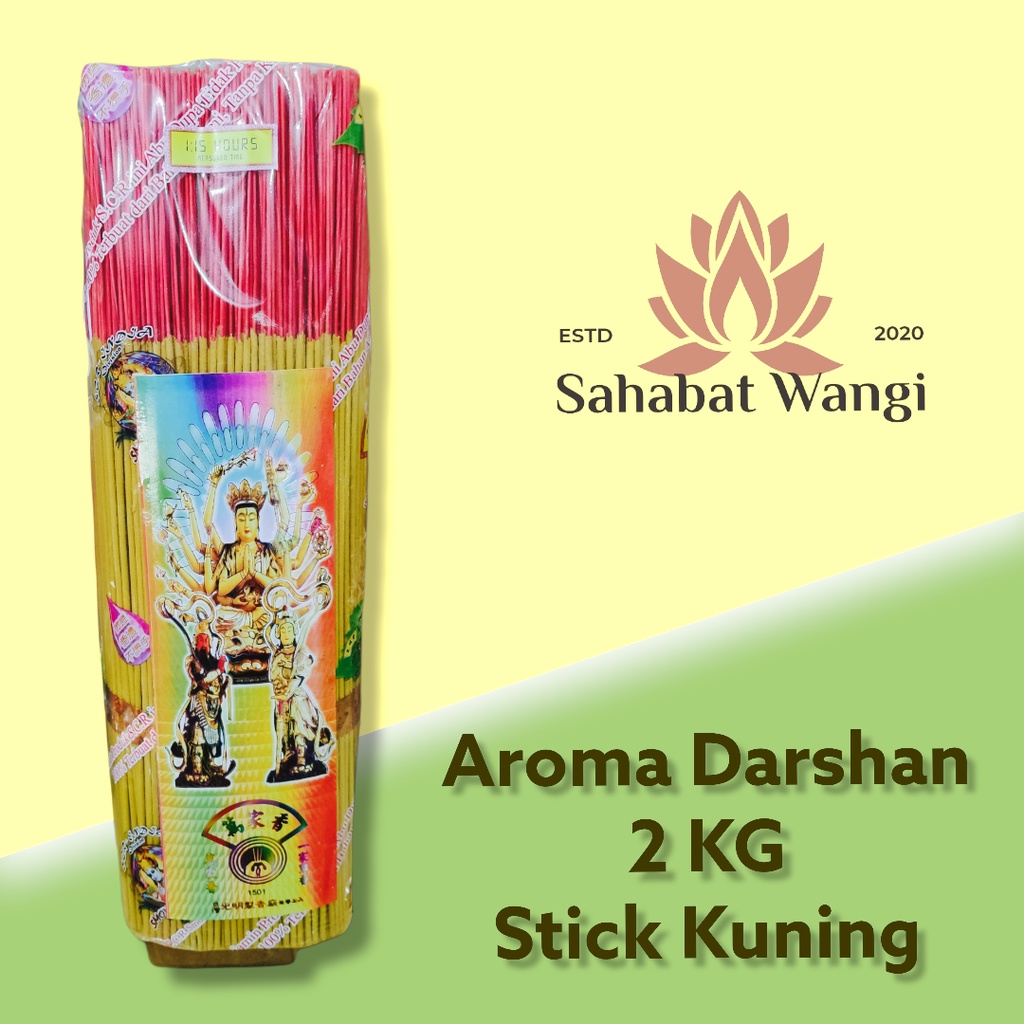 Dupa Hio Kiloan  Aroma Darshan 1501 Stick Kuning (2kg)