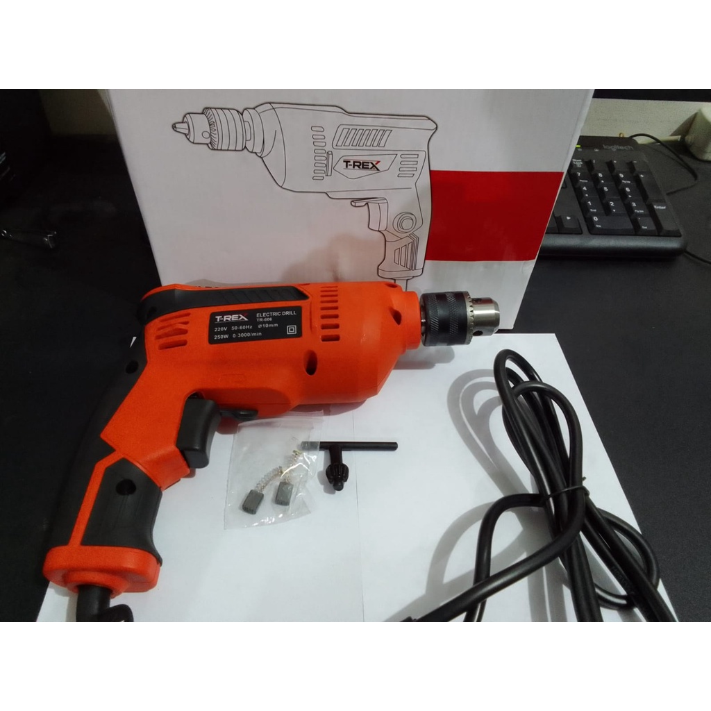 COD mesin bor 2 arah electric drill bor tangan 10mm T-REX BOR 10&quot;/T-REX DRILL 10 READY MESIN BOR 10 mm T- REX / MESIN BOR 10mm T-REX / BOR TANGAN BISA BESI DAN KAYU