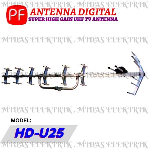 Anten Antena Antenna TV Digital Luar Outdoor PF HDU HD U 25 U25 HDU25