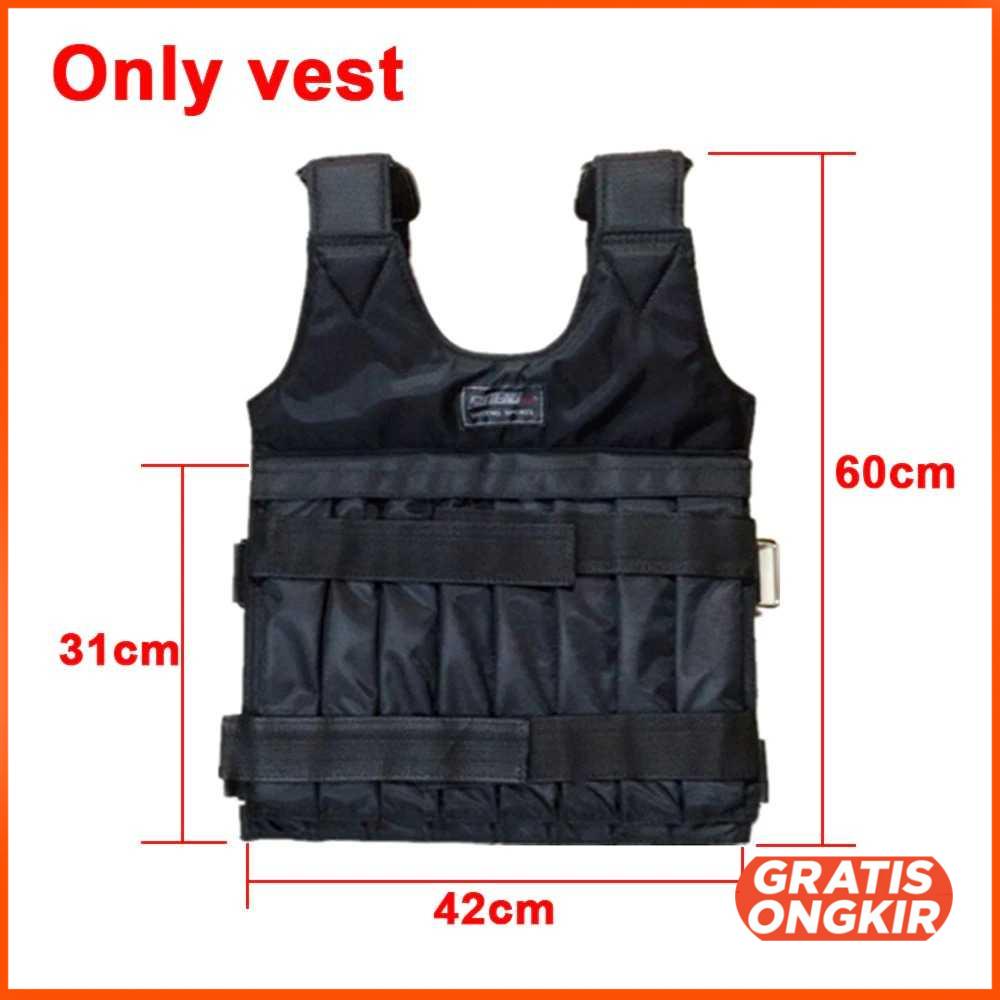 Rompi Pemberat Latihan Lari Weighted Vest Beban 20kg - 907