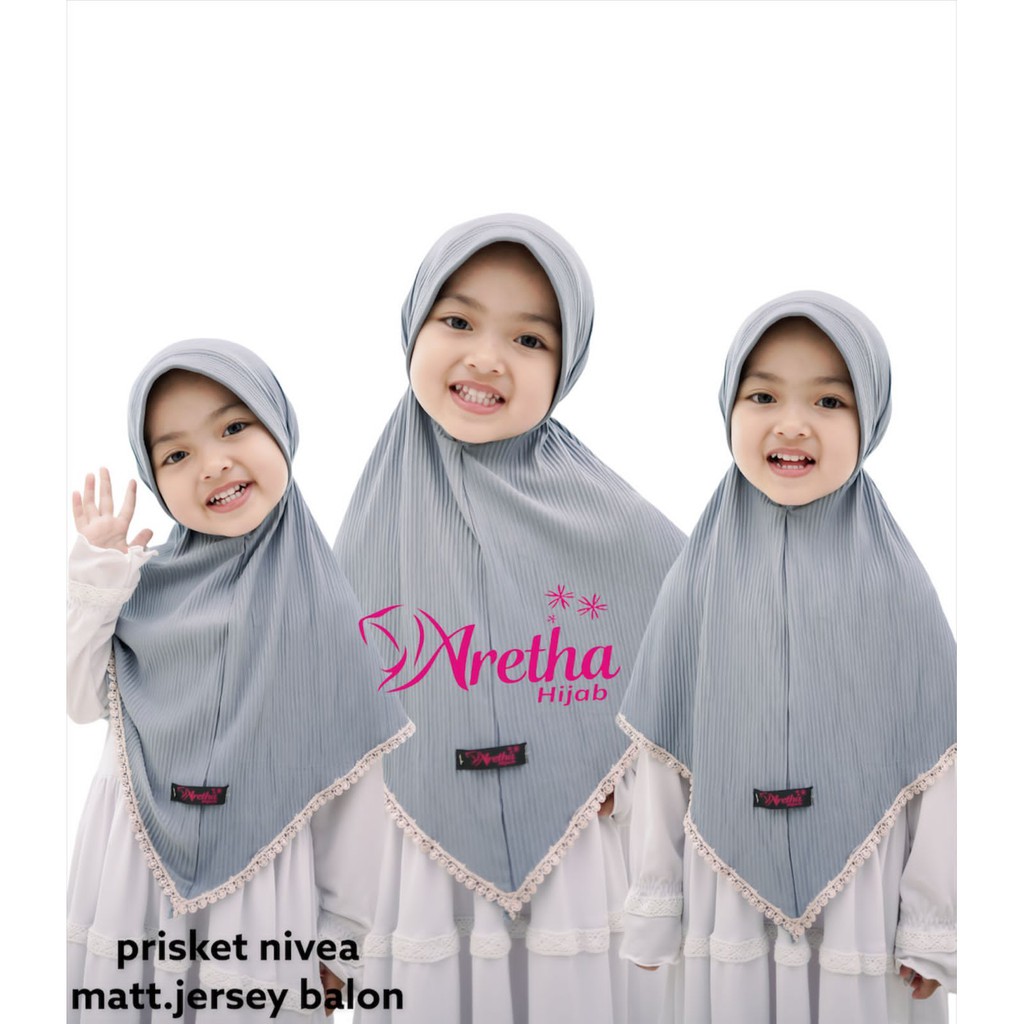 HIJAB ANAK PLISKET / PRISKET NIVEA ORI ARETHA