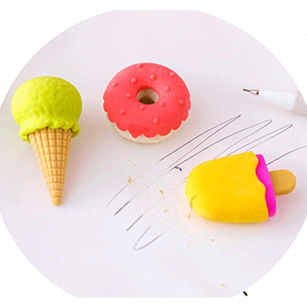 Pineapple 4pcs Eraser set Donat Baru Kartun Icecream