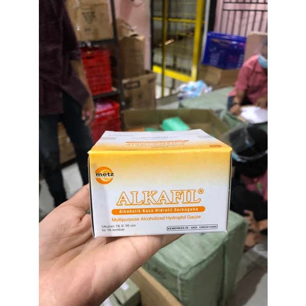 ALKAFIL alkoholik kasa hidrofil serbaguna 1 Pack isi 16