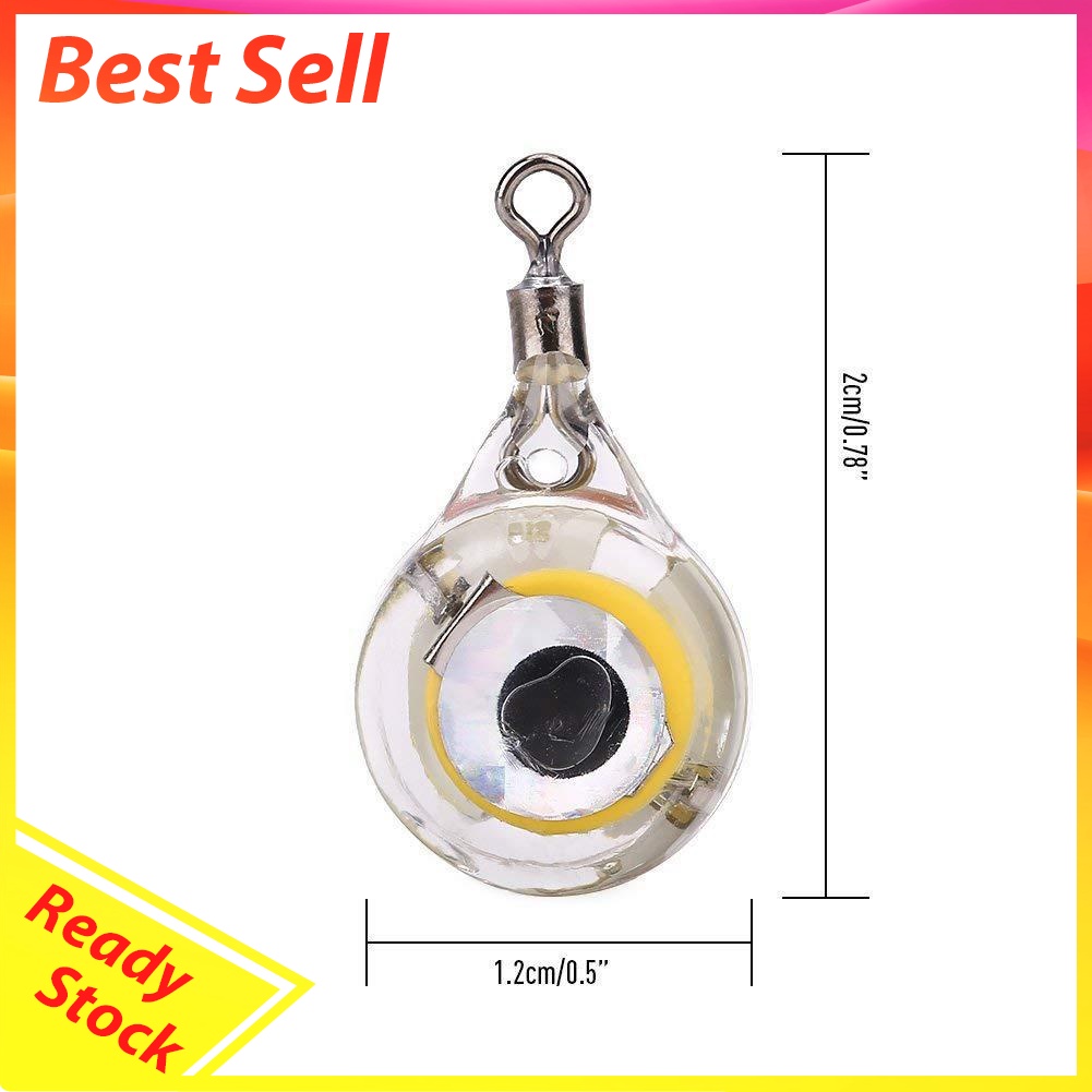 Fishing Lure Trap Light LED Eye Shape Fishing Squid Bait Luminous Lure Lamp