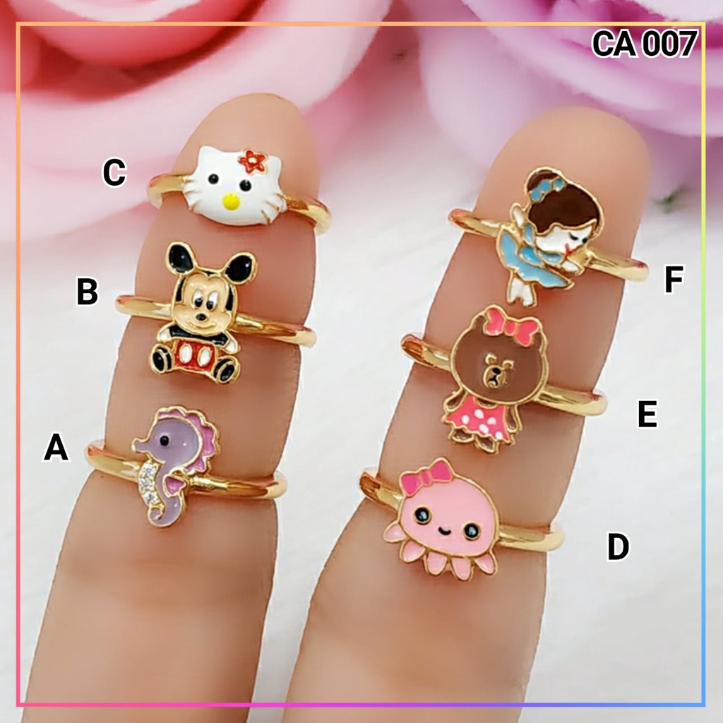 Cincin xuping cincin anak gurita terbaru perhiasan cincin anak bayi lapis emas gold CA 007