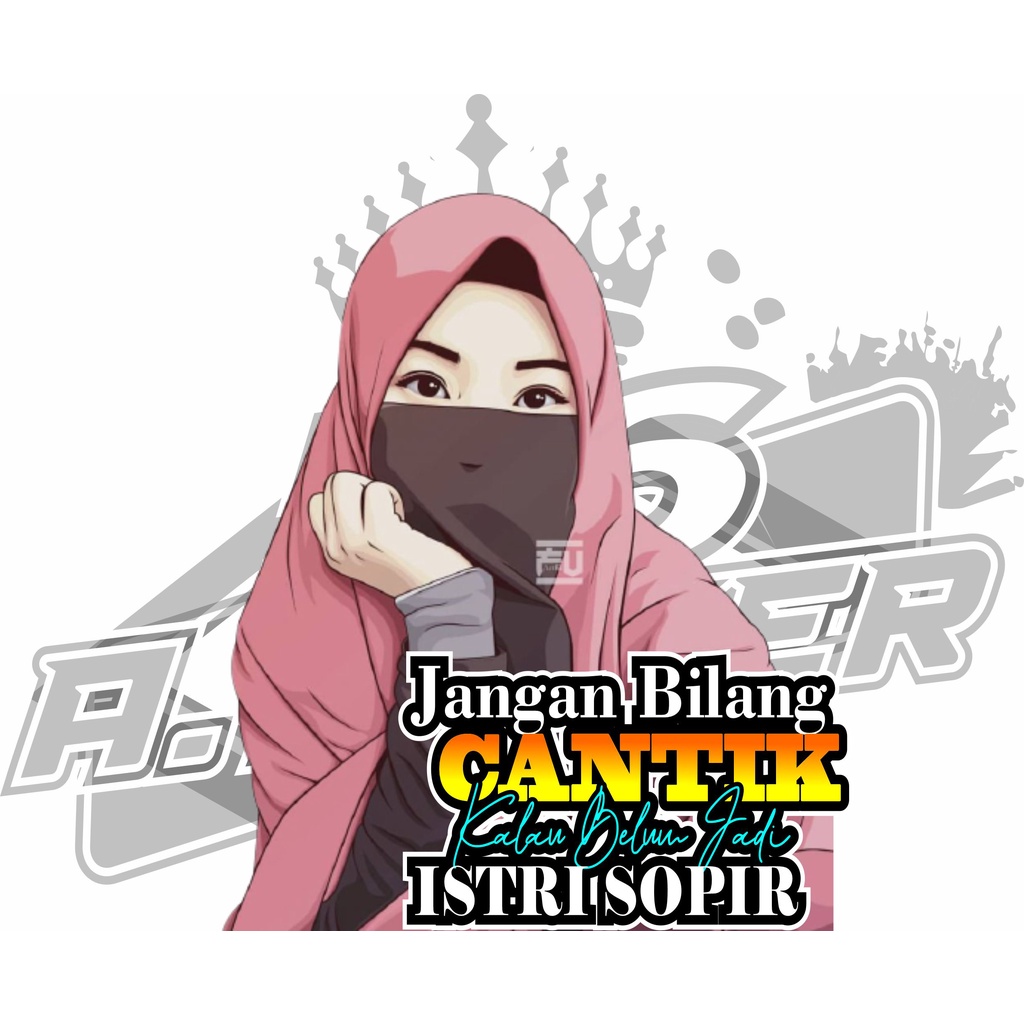 stiker decal mobil motor cewek vektor keren costum full / sticker decal motor