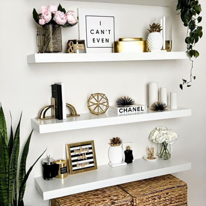 COD FLOATING SHELF Ambalan susun rak dinding gantung COD FLOATING SHELF Ambalan susun rak dinding gantung