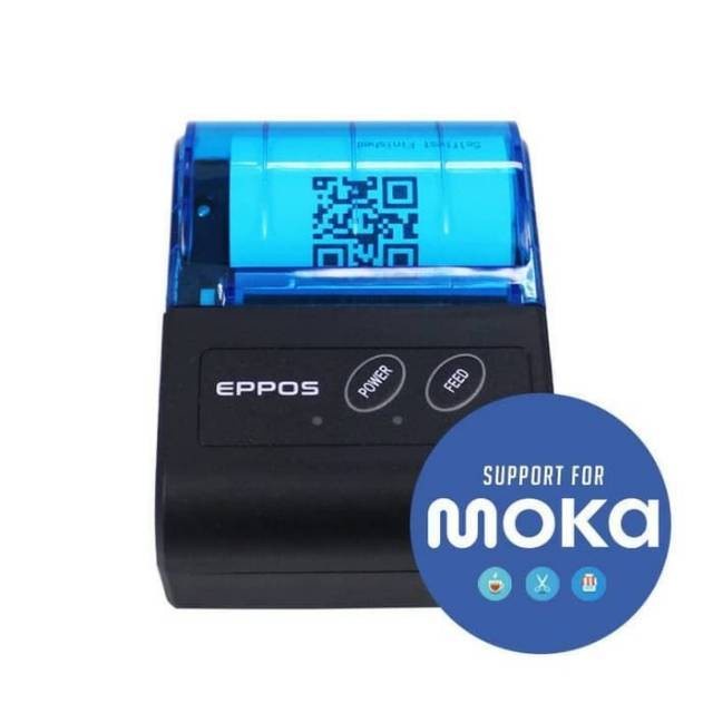 EPPOS PT-02 Mini Printer Thermal Bluetooth Portable Eppos PT02 Support Mokapos Pawoon Kasirpintar Qasir