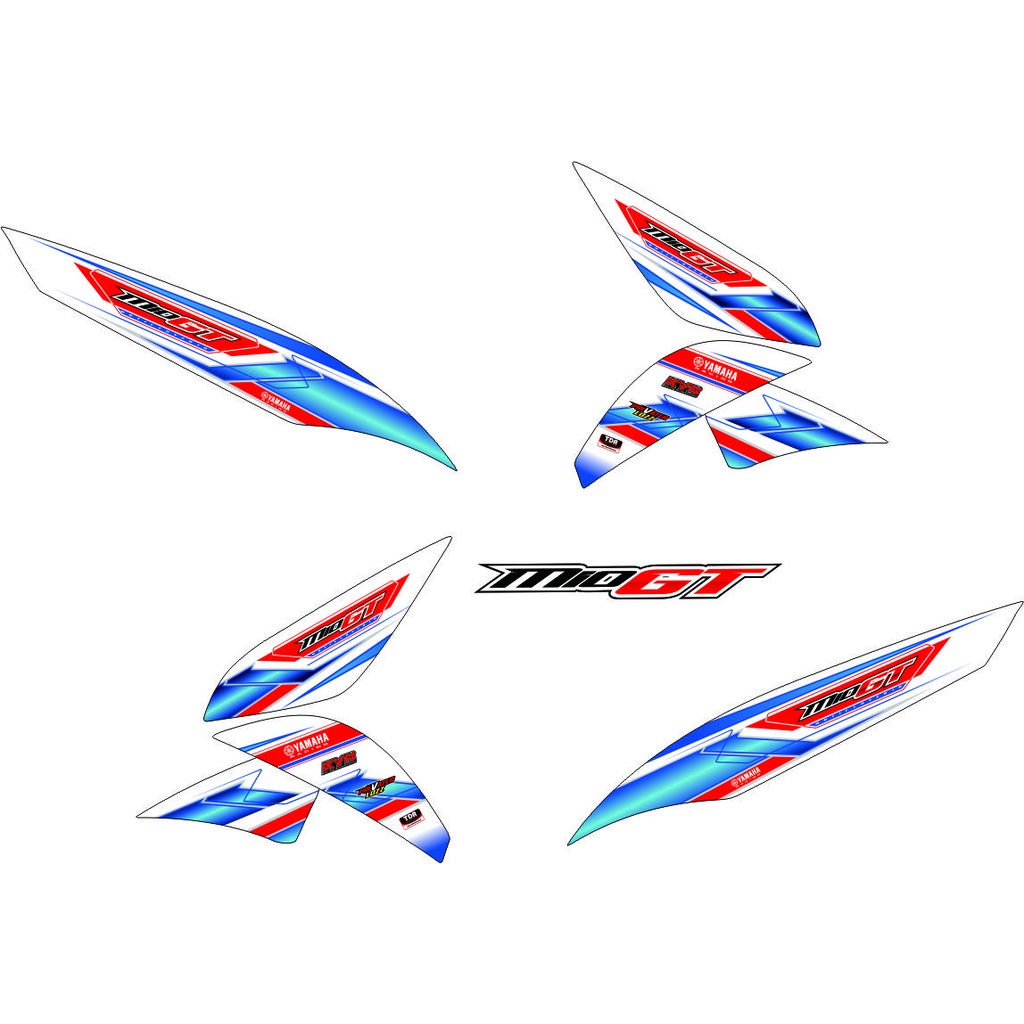 STRIPING MIO GT VARIASI STIKER POLET RACING YAMAHA ALL MIO GT STIKER RACING LIS