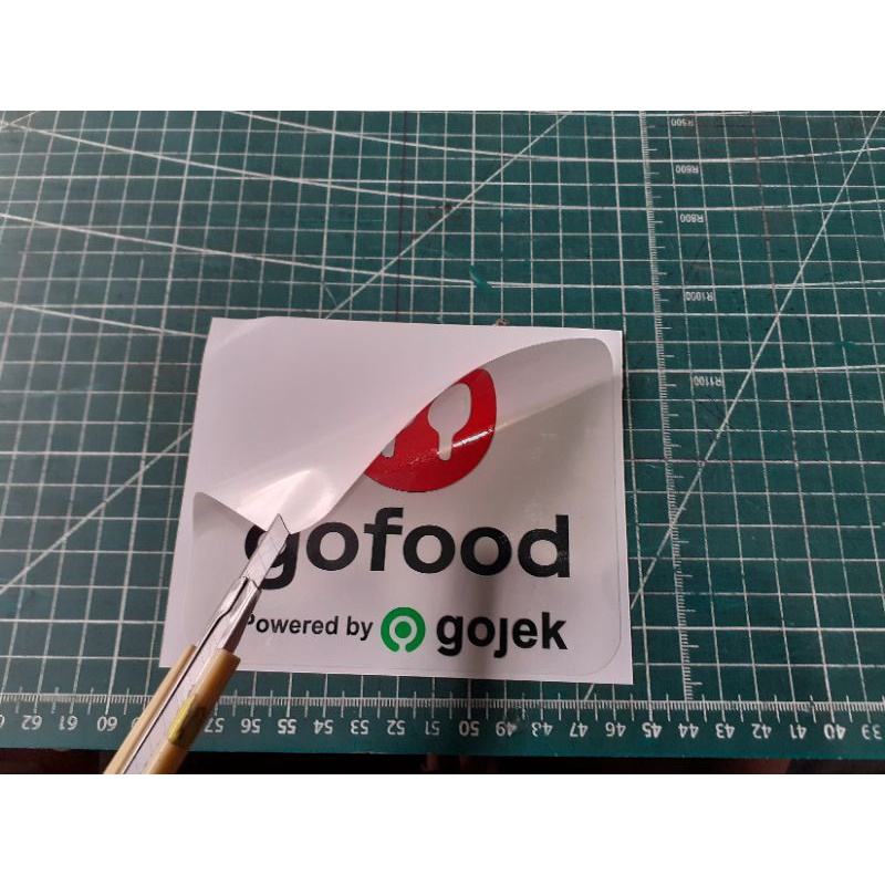 Sticker Stiker Gofood Go food putih