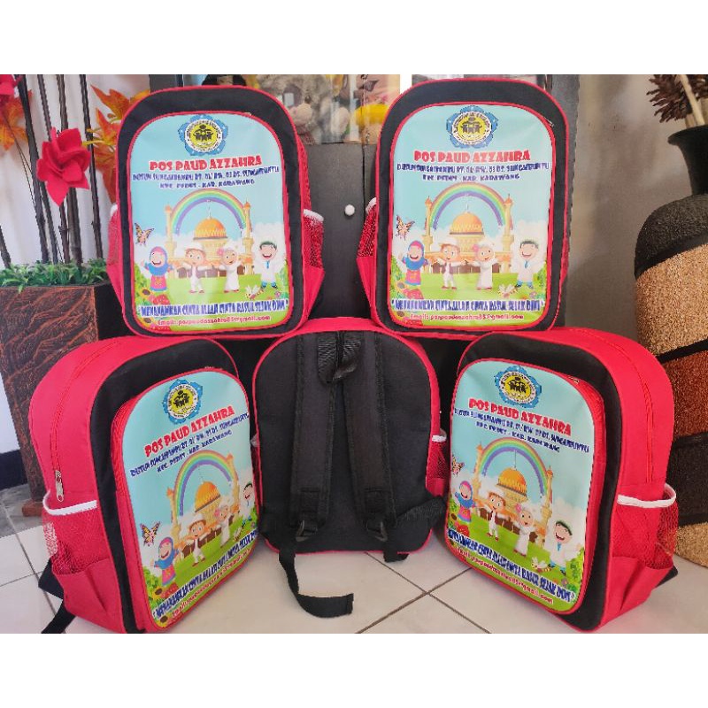 Tas ransel Tk souvenir gambar printing.free desain gambar