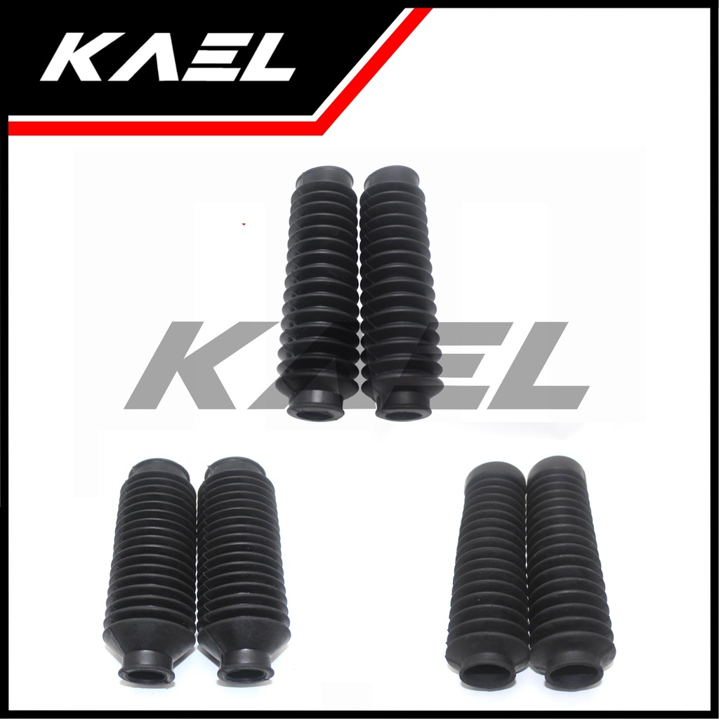 Karet Shock Depan Universal Motor Bebek-Matic-Sport-Trail Tutup-Cover-Pelindung Boot-Bot Shockbreaker-Sok-Breaker-Beker Kecil-Sedang-Besar