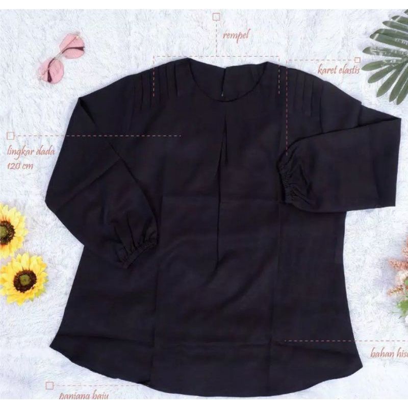 Atasan Jumbo LD 120 Regina -Atasan Wanita- Atasan Murah- Blouse Wanita xxl -Atasan Terbaru 2021-7
