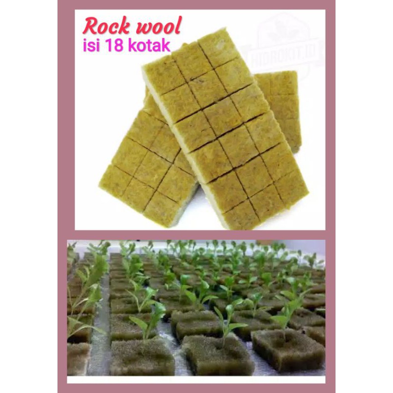 Rockwool Cultiline Siap Pakai Rock wool  Media Tanam hidroponik