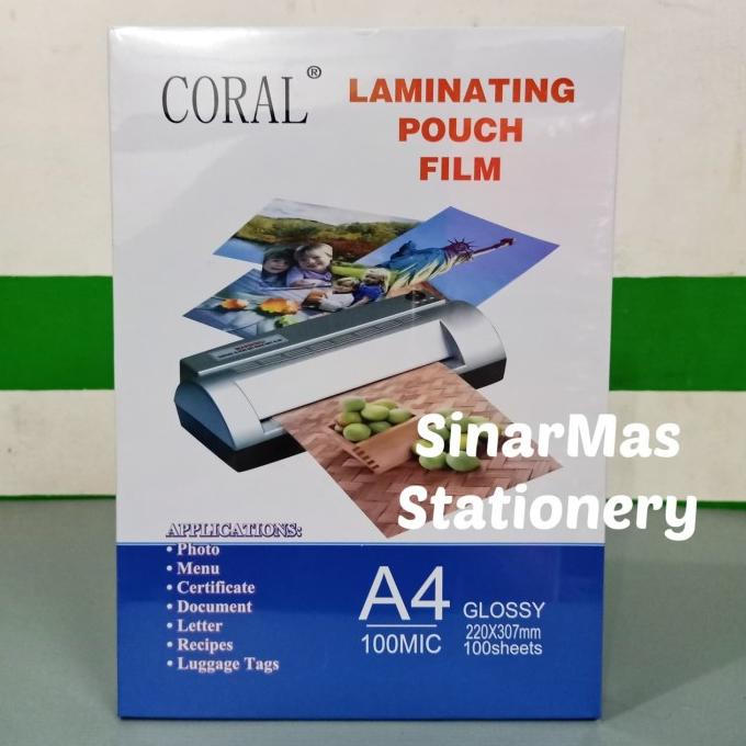 

Office & Stationery | Document Organizer | Coral Plastik Laminating Film - Plastik Pres A4 100 Micron | Best Seller