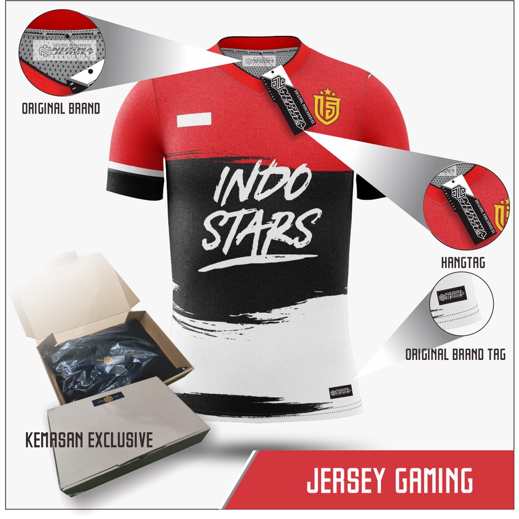 JERSEY BAJU GAMING NEW INDOSTAR FF | JERSEY GAMING | JERSEY ESPORTS | JERSEY PUBGM | JERSEY CUSTOM
