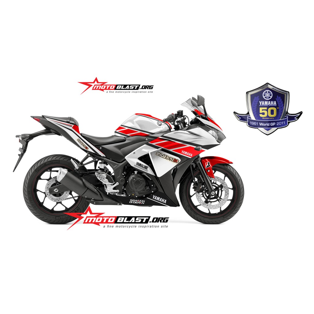Decal Stiker Full Body  Yamaha R25 50th Anniversary Motoblast