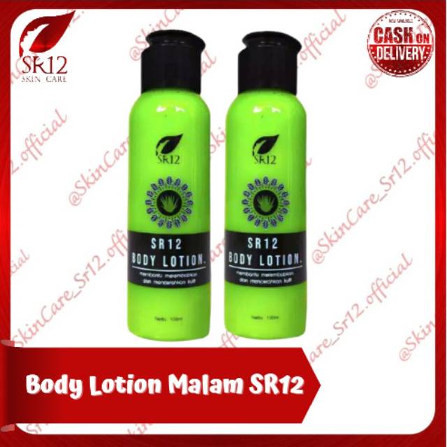 SKINCARE SR12 [COD] BODY LOTION SR12-LOTION MALAM @skincare_sr12.official best seller