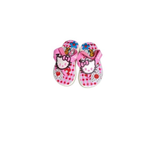 Sendal anak karet bunyi motif hello kitty