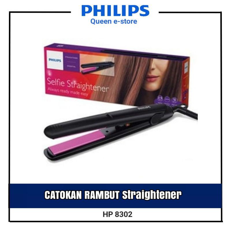  Philips  HP8302 Selfie Straightener Catokan  Rambut  Murah 