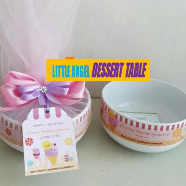 

HAMPER / SOUVENIR BOWL WITH TULLE PACKAGING