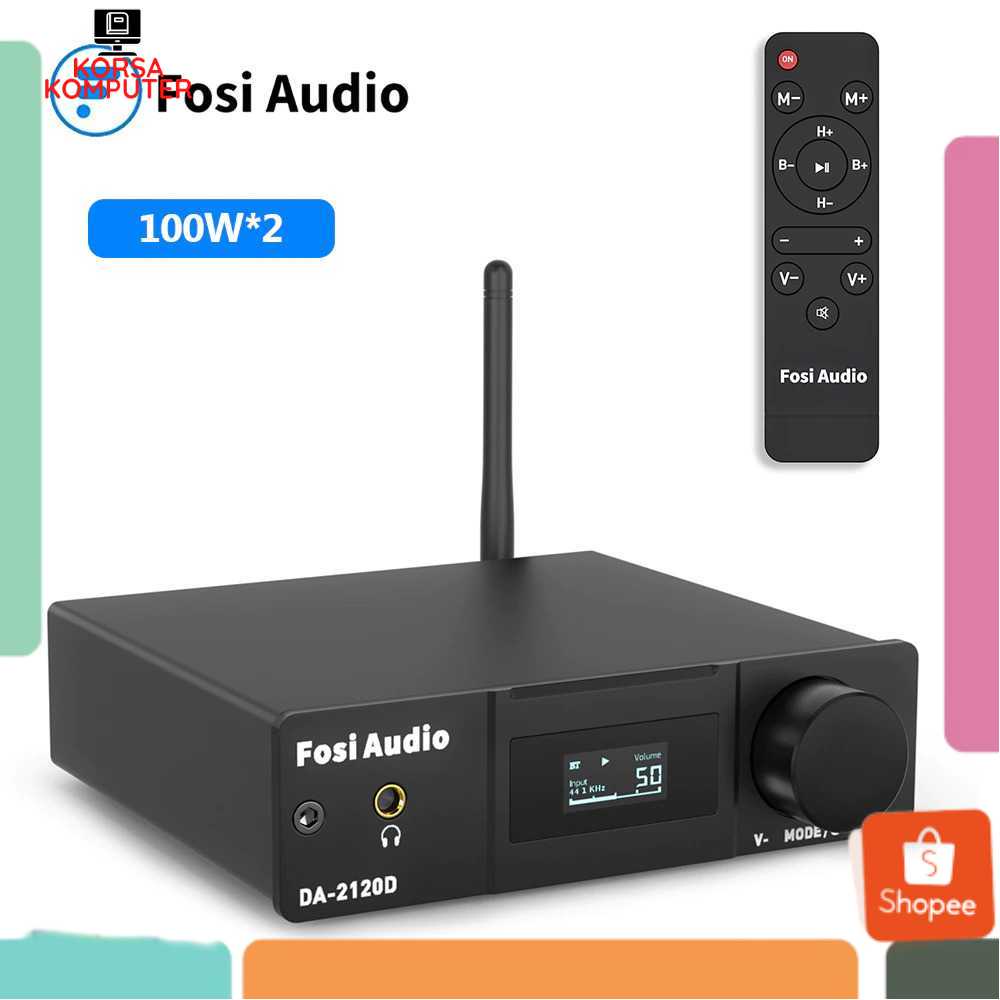 Amplifier Audio Bluetooth 5.0 Fosi 2.1 Channel Stereo Amp Original Fosi Audio Bluetooth 5.0 Amplifie