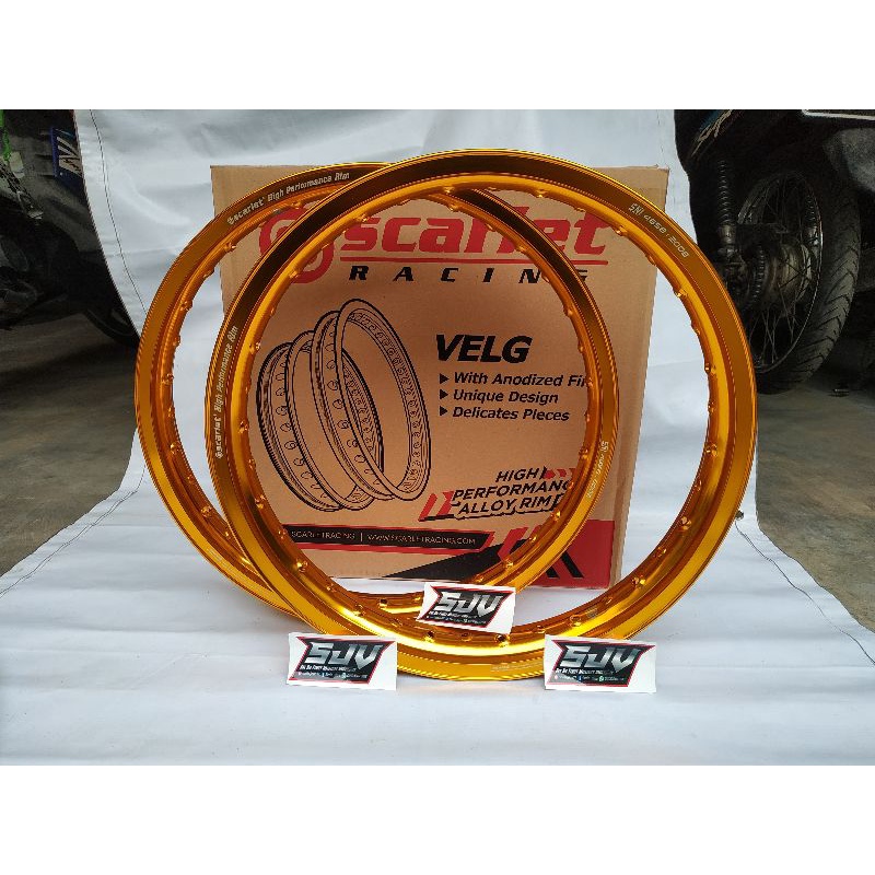 VELG/KLOWONGAN SCARLET RACING SET UKURAN 17- 160/185 TERMURAH