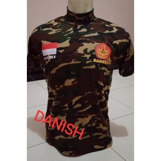 Kaos doreng banser kerah tinggi