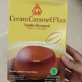 

Haan Cream Caramel Flan vanilla flavoured tepung Flan instan 300gr