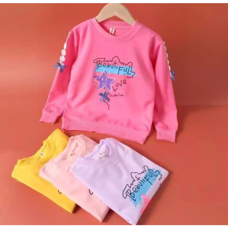 ￼Switer Anak Import 6-12Tahun/Kaos Anak Tangan Panjang/Sweater Anak Perempuan Import