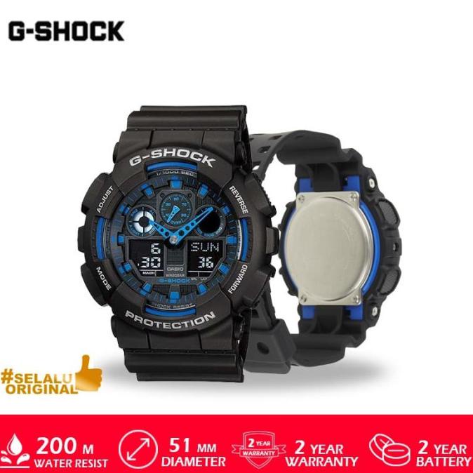 Spesial Casio G-Shock Ga-100-1A2Dr / Ga-100-1A2Dr / Ga100 Original Trendi