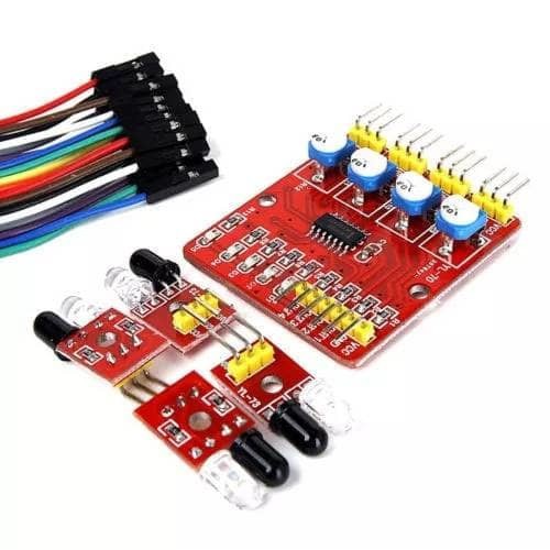 4 Channel IR Sensor Detector Tracking Line Follower Robot