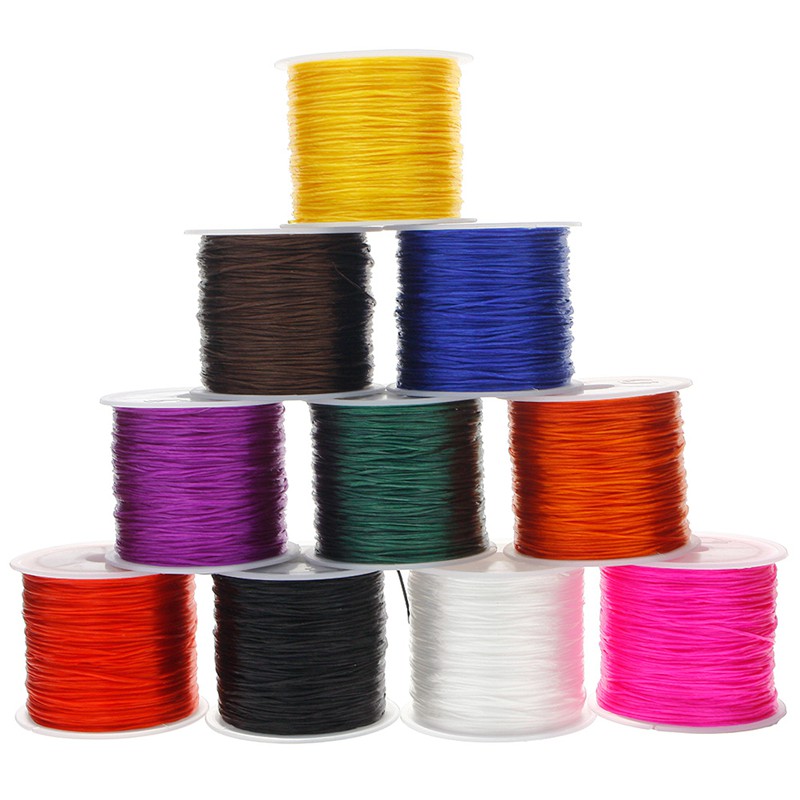 Bayar Di Tempat 1Pc Tali Benang Elastis 0 8mm untuk Bayar Di Tempat 1Pc Tali Benang Elastis 0 8mm untuk