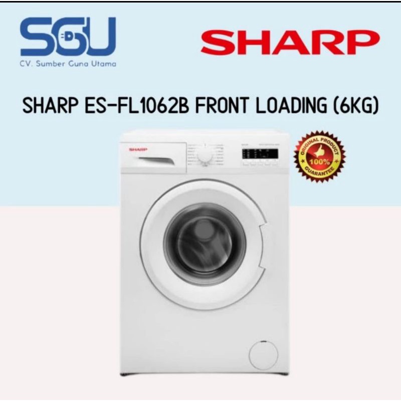 SHARP ESFL1062B Mesin Cuci Front Loading ES FL1062