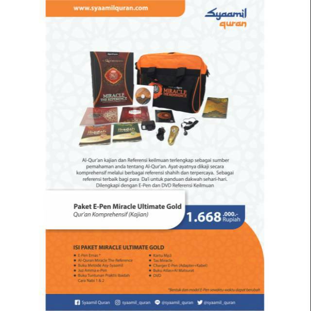 Paket E pen miracle ultimate gold