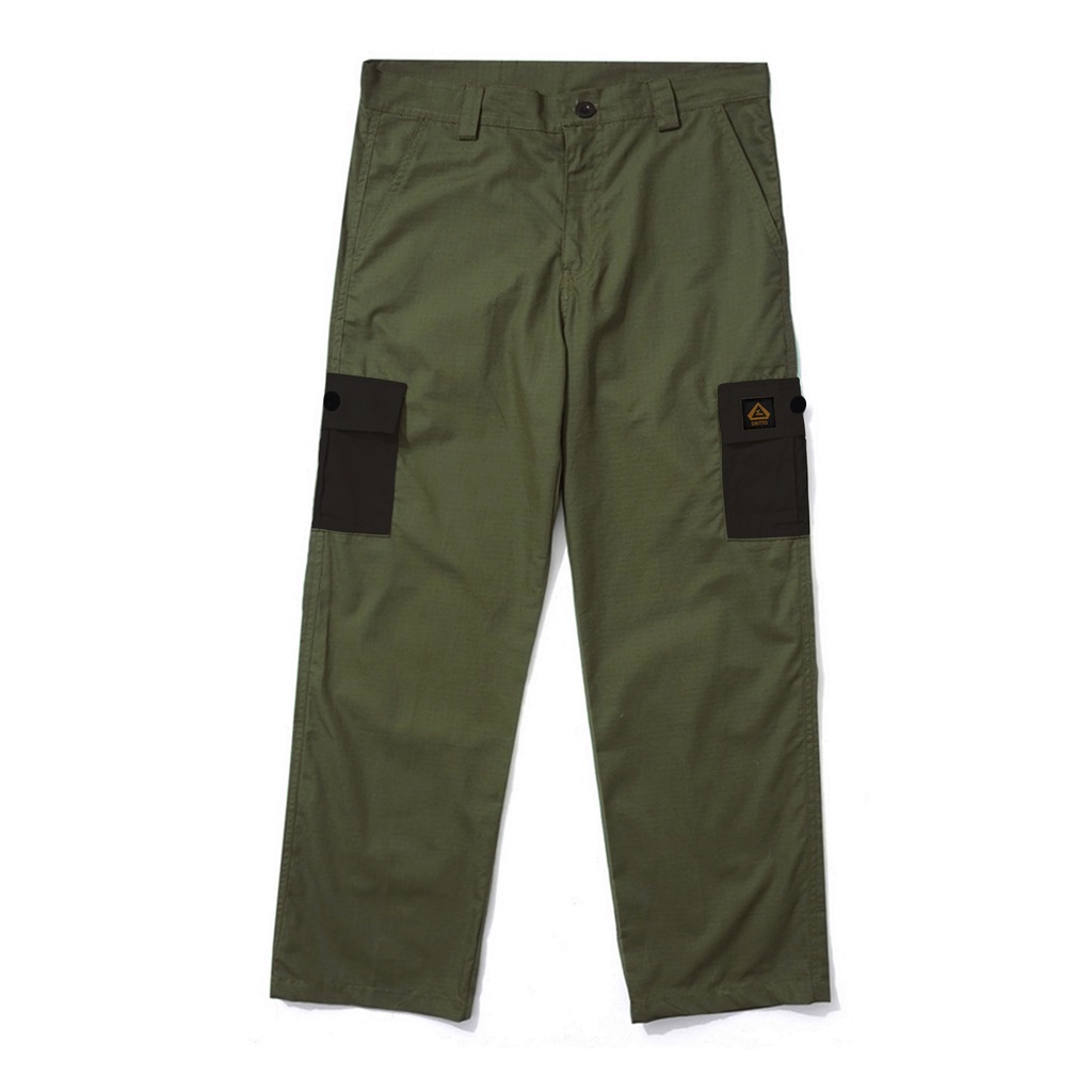 Dritto Long Pants Cargo - Celana Cargo Panjang &quot;CARGOISME&quot; - Army