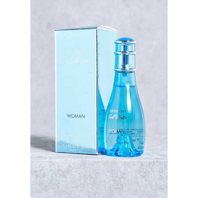 PARFUME DAVIDOFF COOL WATER FOR WOMAN  100 ML / PARFUM WANITA DAVIDOFF WATER
