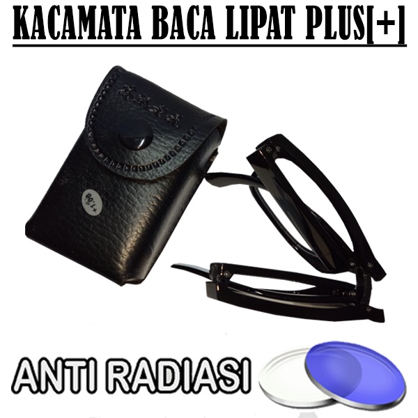 Kacamata Baca Lipat Lensa Plus (+) Anti Radiasi Blueray +1.00 s/d + 3.00 Kacamata Pria dan Wanita