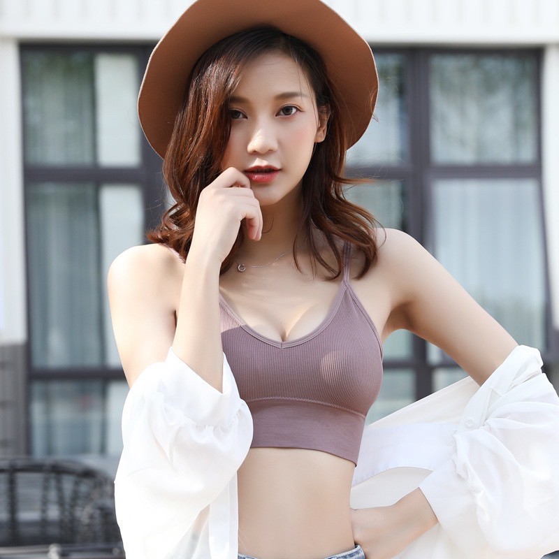 ✅𝐅𝐎𝐈𝐒𝐒® Bra Sport Push Up Gaya Korea Elastis Untuk Wanita 1006