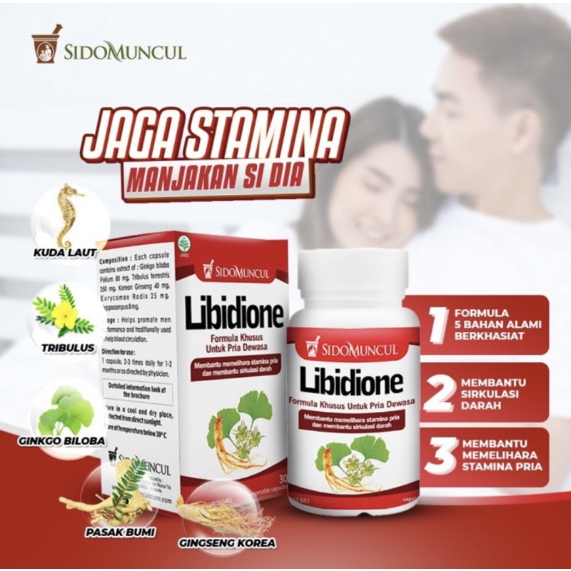 Sidomuncul libidione 30 kapsul ( meningkatkan stamina pria )