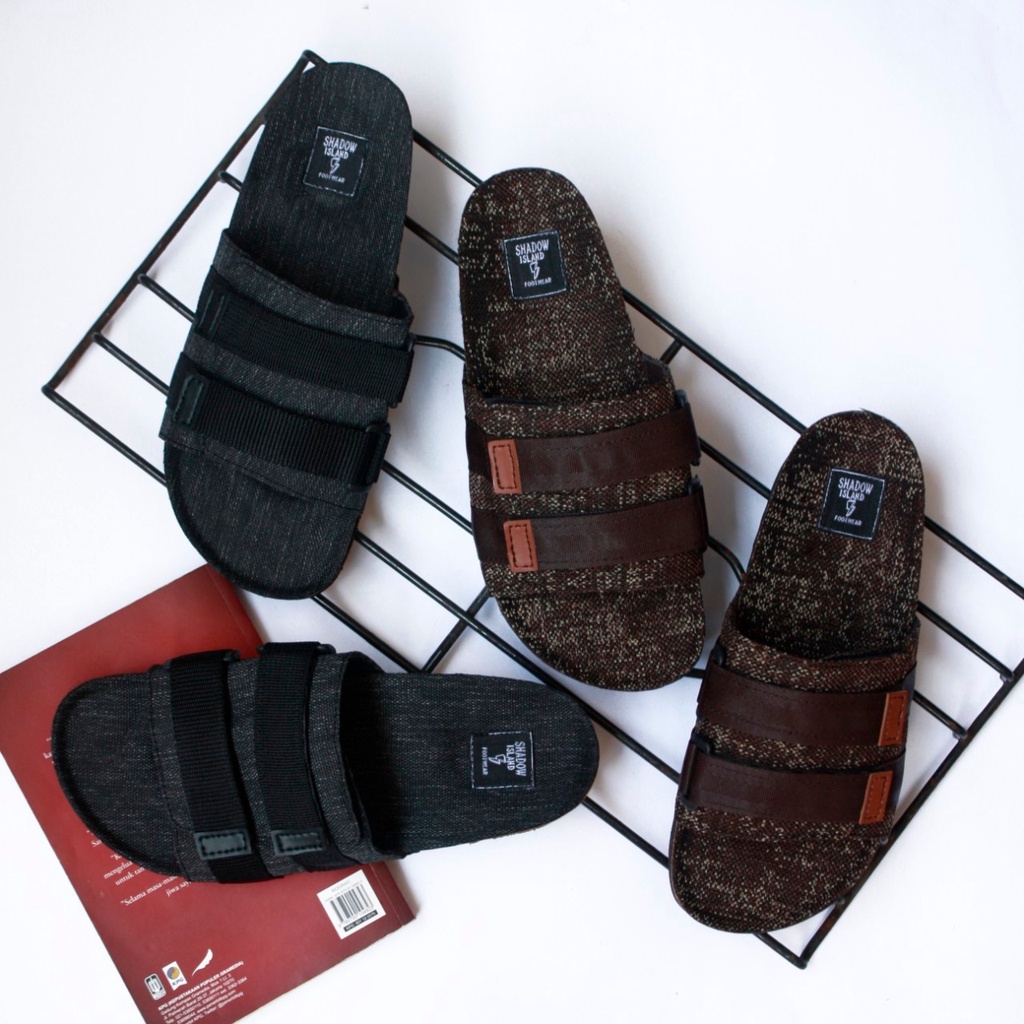 Sandal Slide Terbaru Shadow Island Koskha Original Sandal Gaya Casual