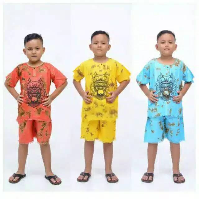 Setelan Baju Barong Anak Bali Khas Daerah Bali