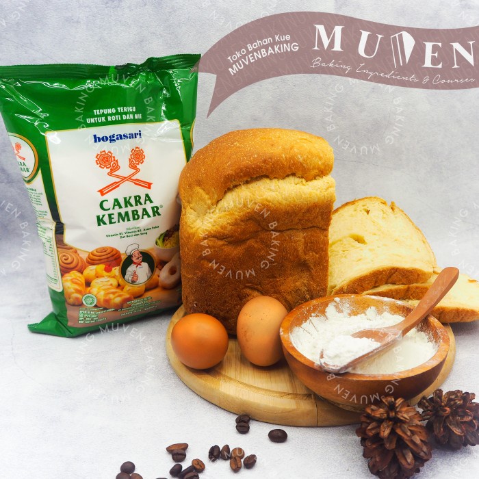 

b011tee Tepung Terigu Bogasari Cakra Kembar Premium 1Kg Da01D100