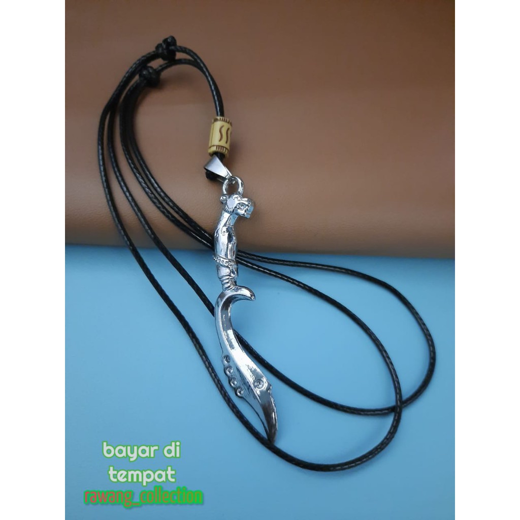 kalung tali bandul kujang