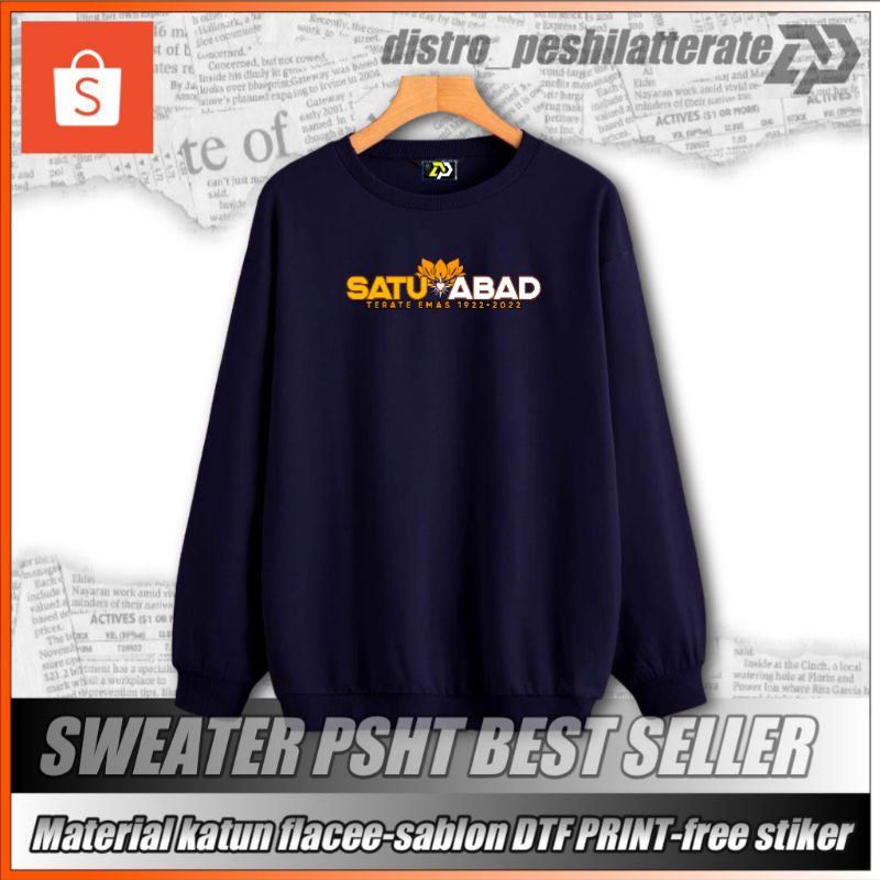 SWEATER PSHT TERATE EMAS SATU ABAD NEW DESIGN (SH-1)