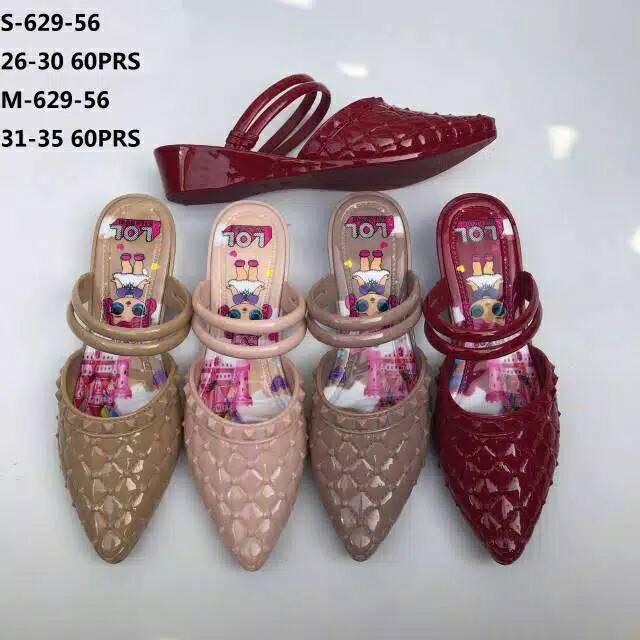 Sepatu slip on LoL jelly size 31-35