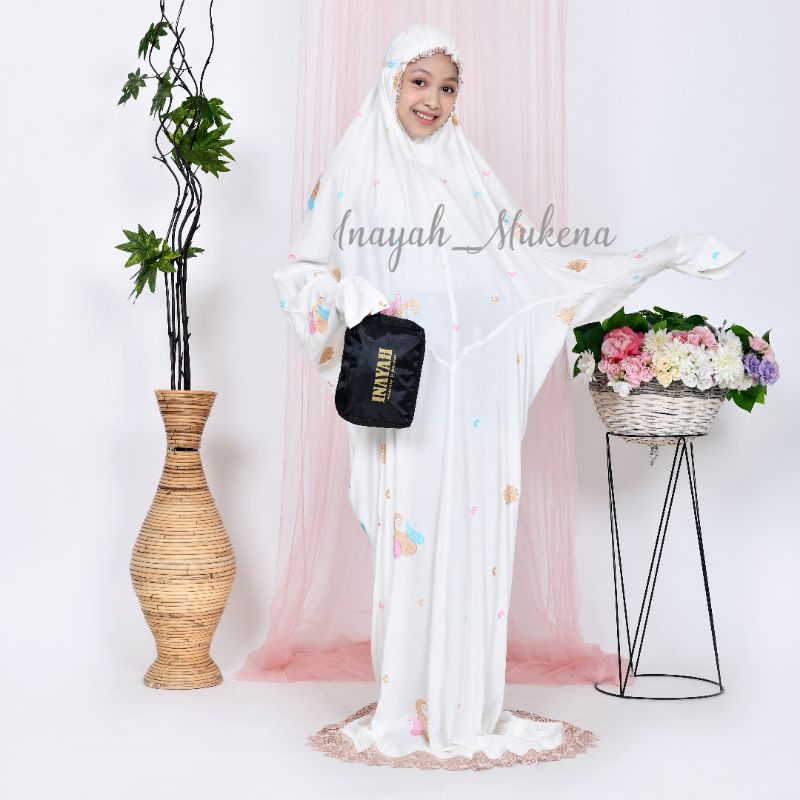 Mukena Terusan Anak Remaja Tanggung Bordir Starla-2